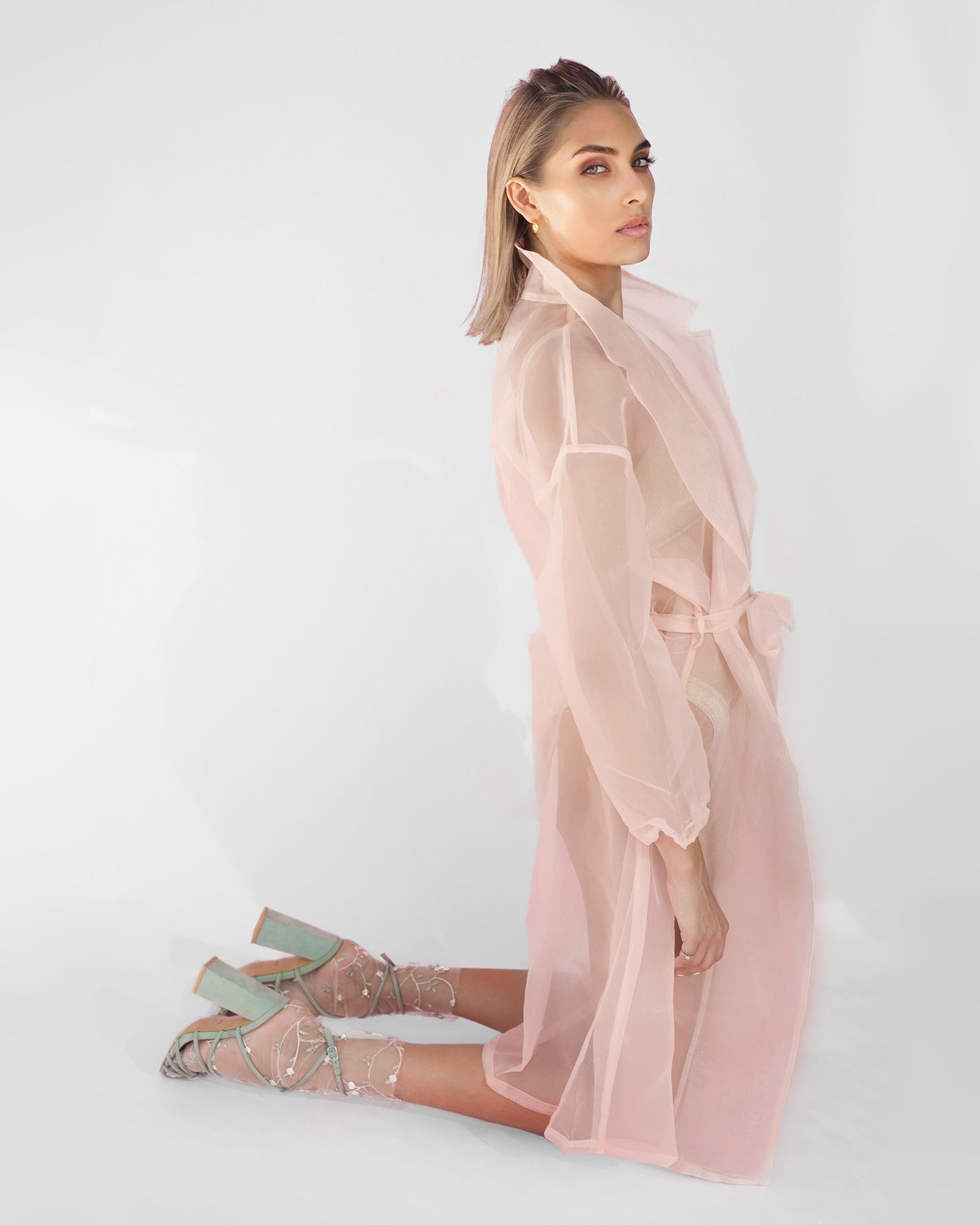 Spring Fling Sheer Sock - Pink