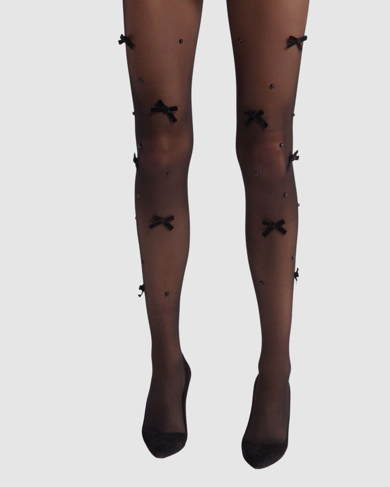 Velvet Bow Pearl Tight