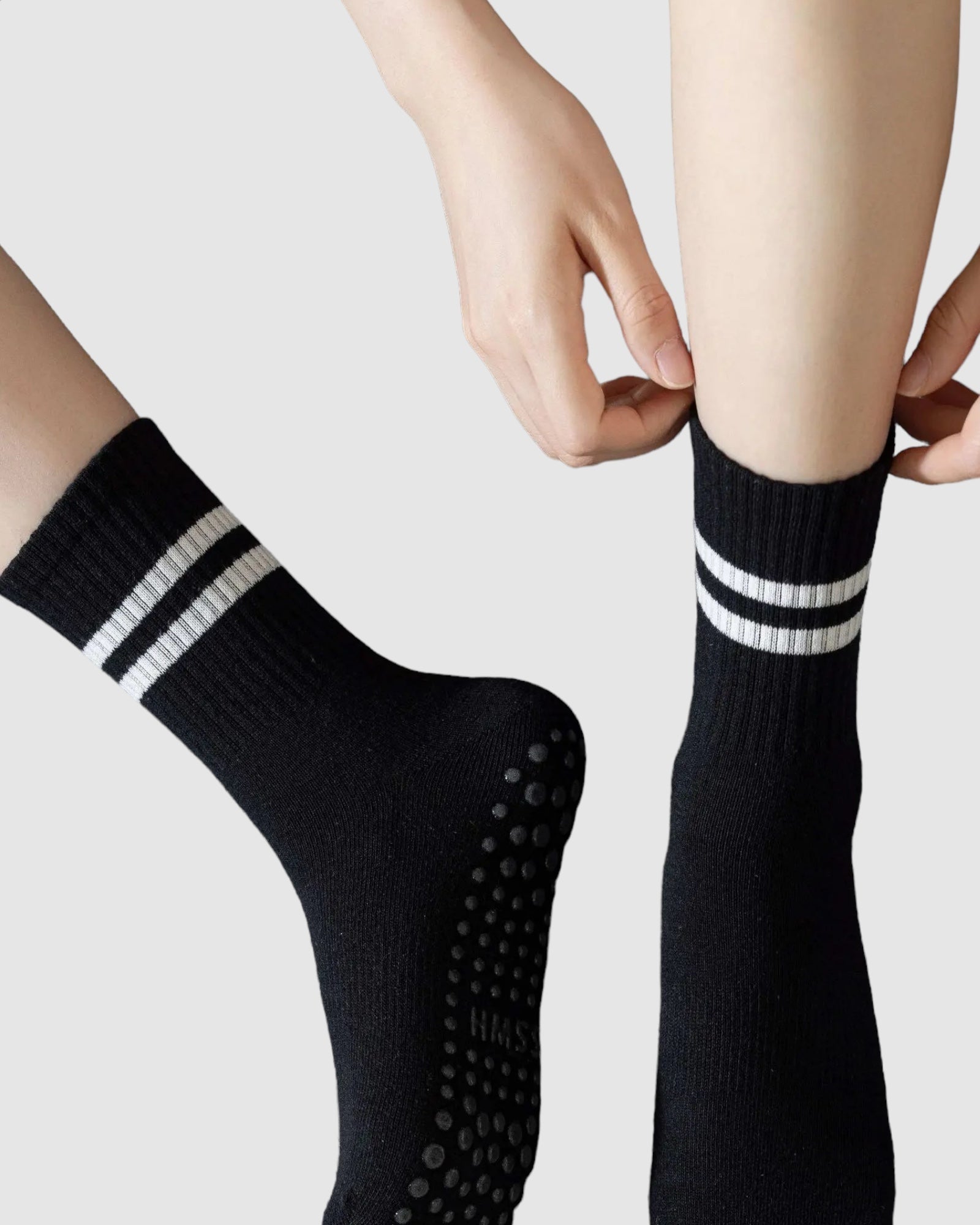 Varsity Grip Socks - 3 Pack - Black/White