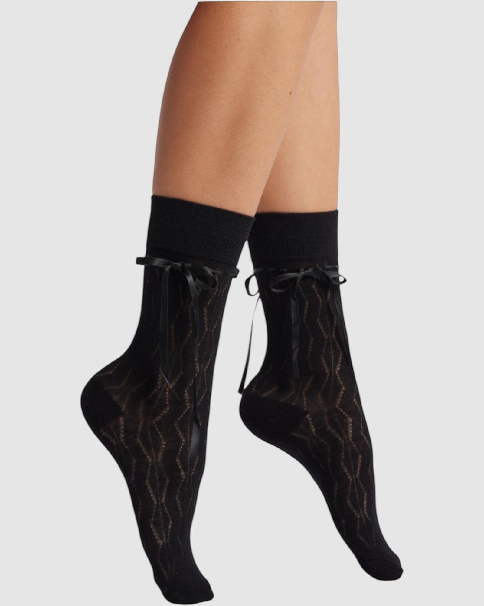 Bella Satin Bow Socks