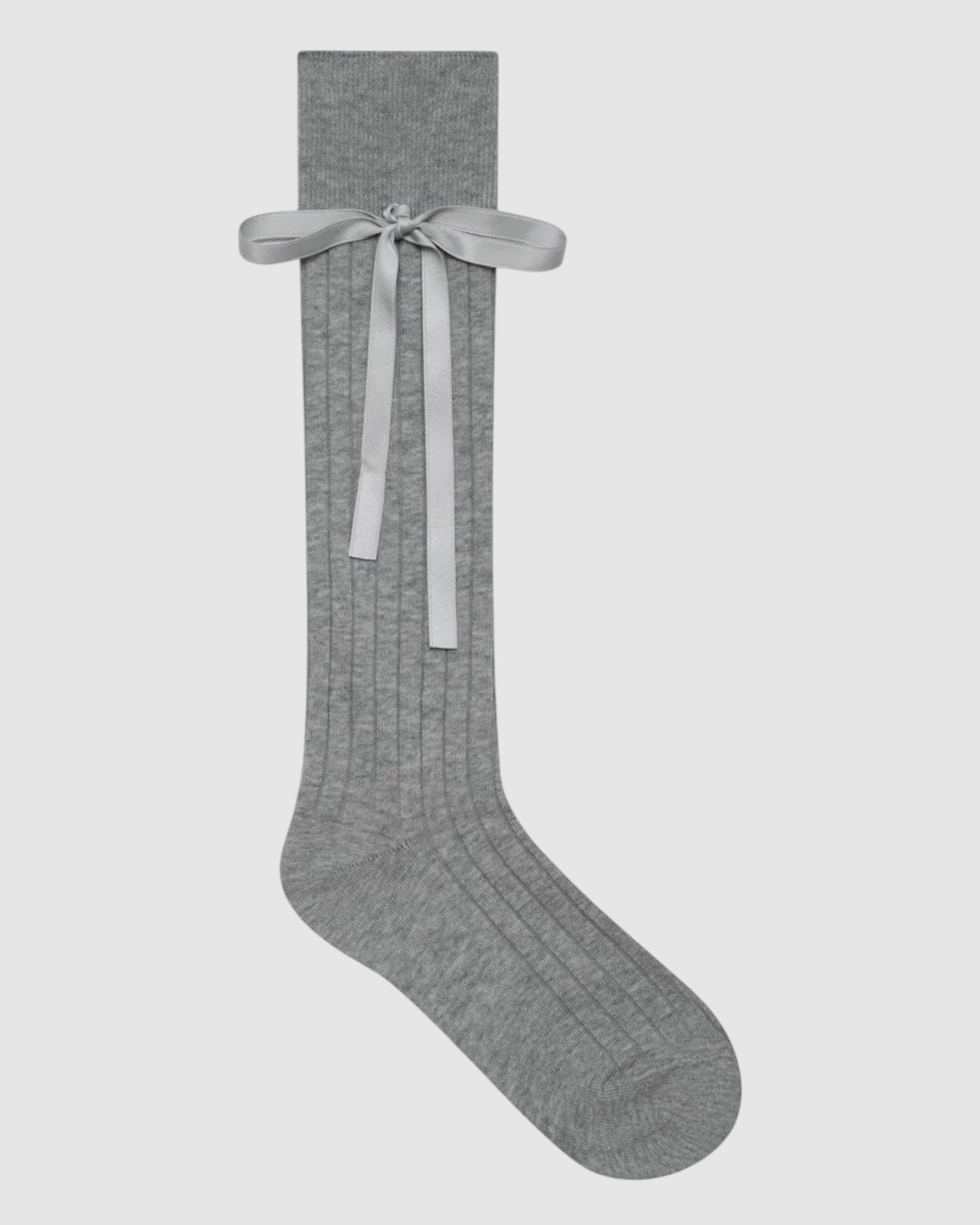 Prima Cotton With Satin Ribbon Socks