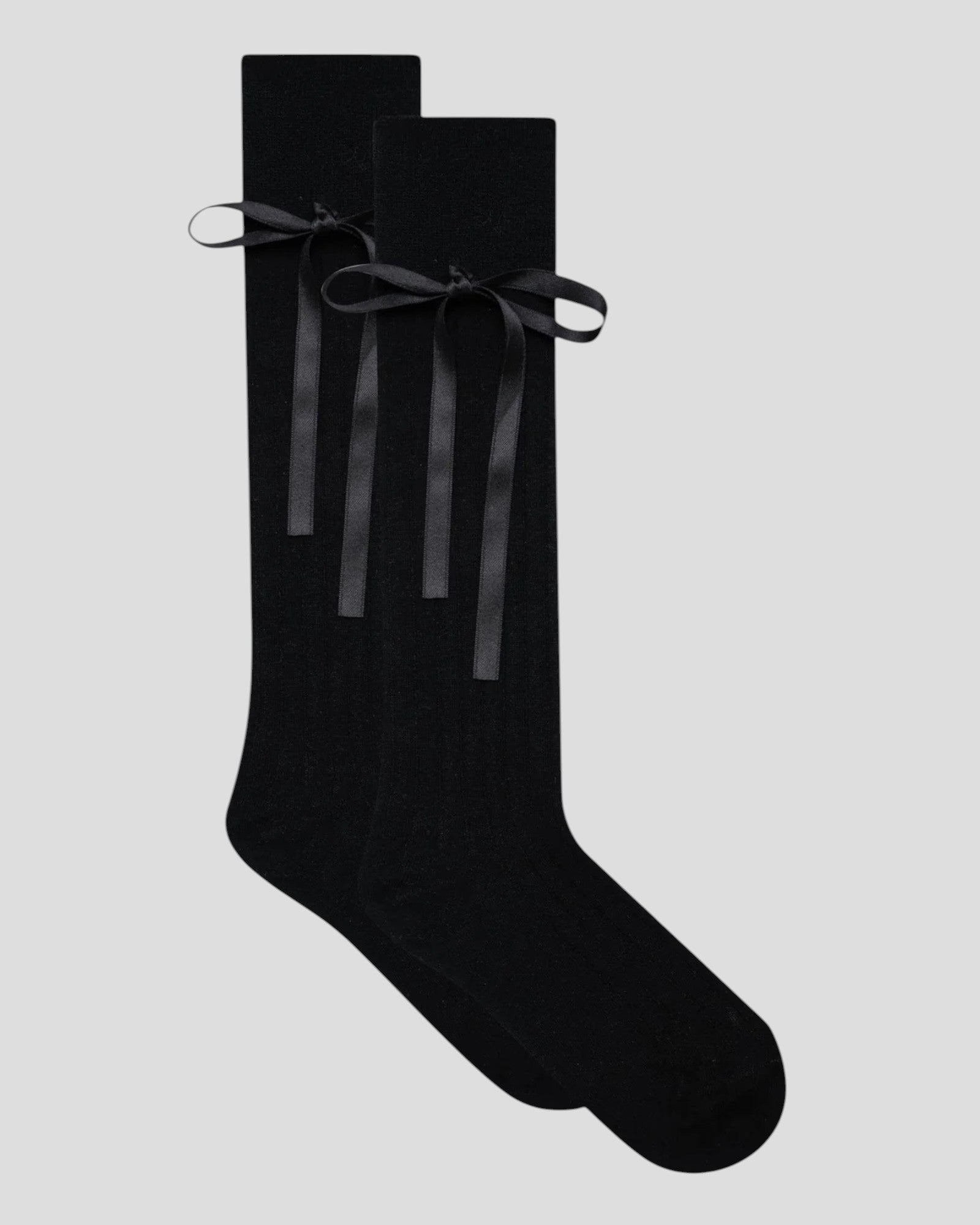 Prima Cotton With Satin Ribbon Socks