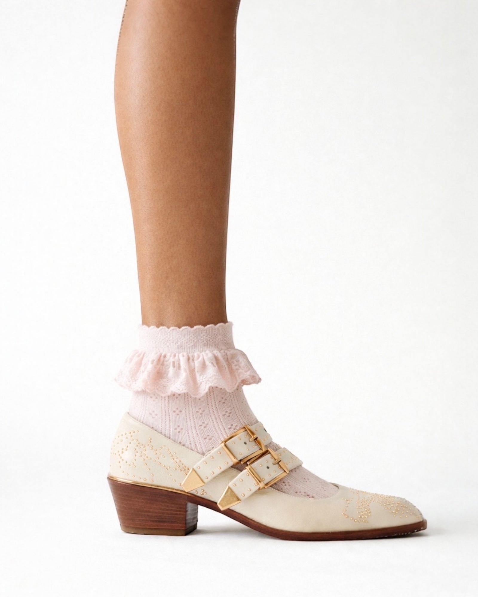 Bobby Lace Frill Trim Cotton Bobby Socks
