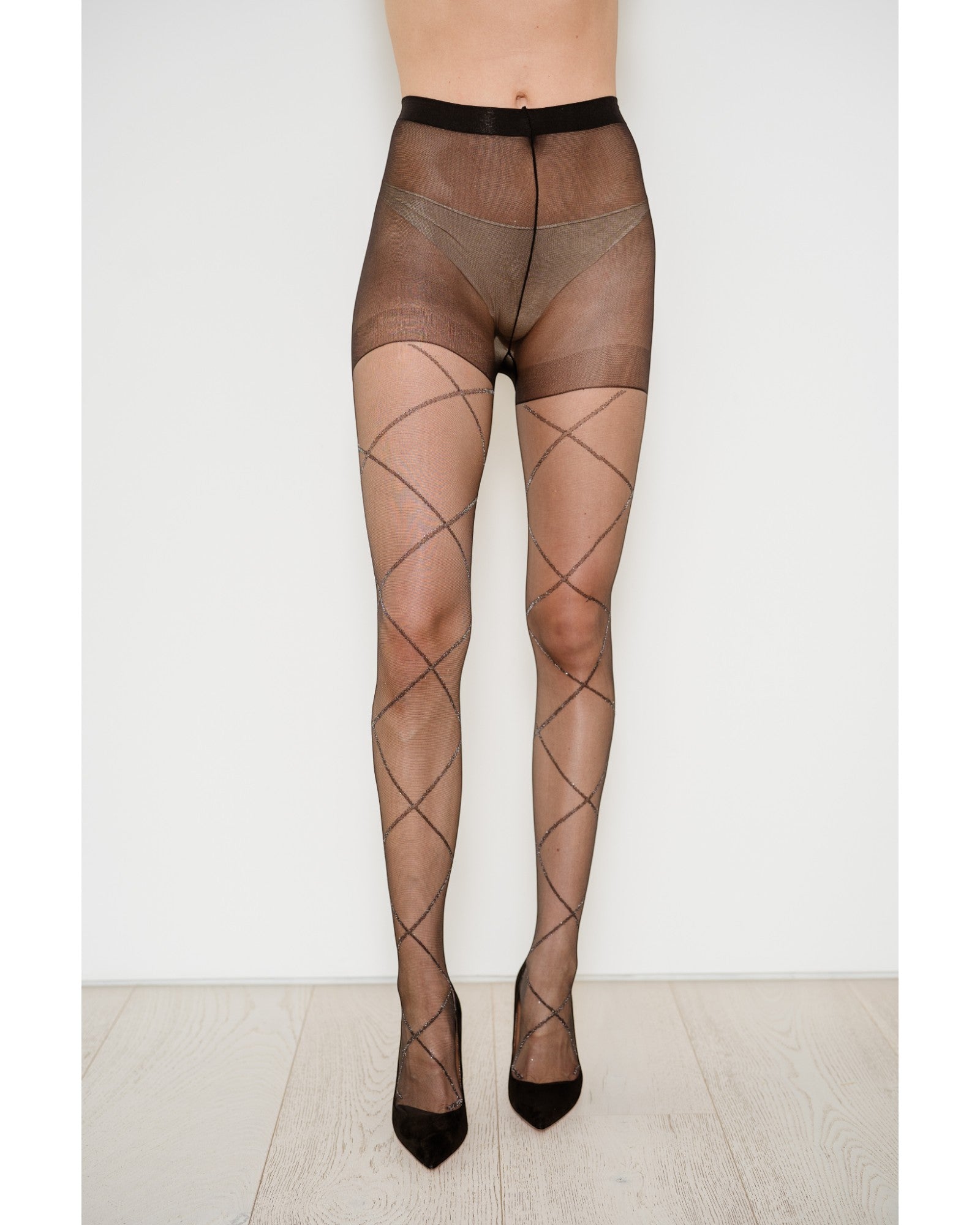 Bridget Metallic Thread Sheer Tights