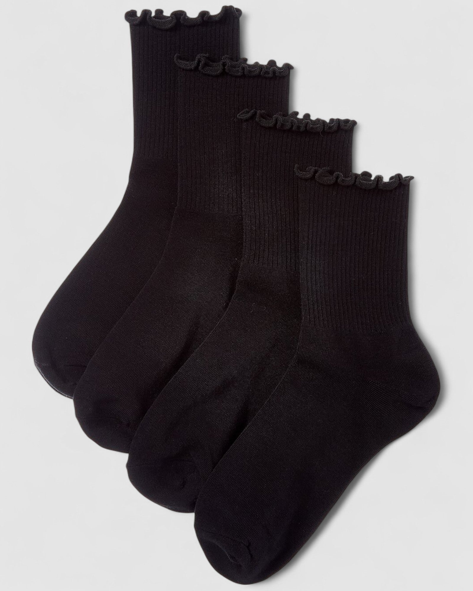 Premium Cotton Frill Edge Socks- 5 Pack