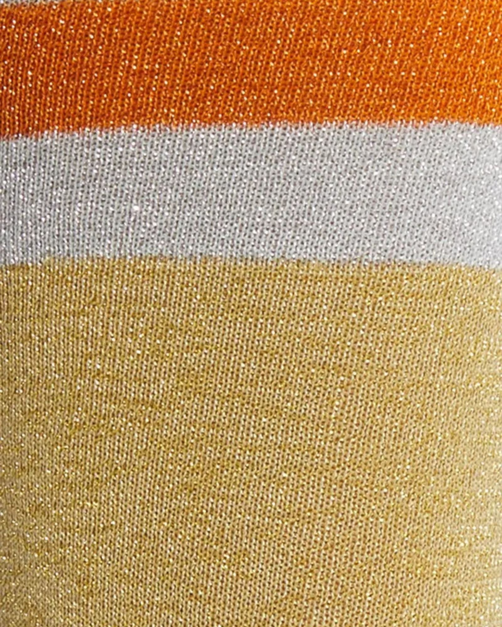 Varsity Lurex 3/4 Socks - Gold