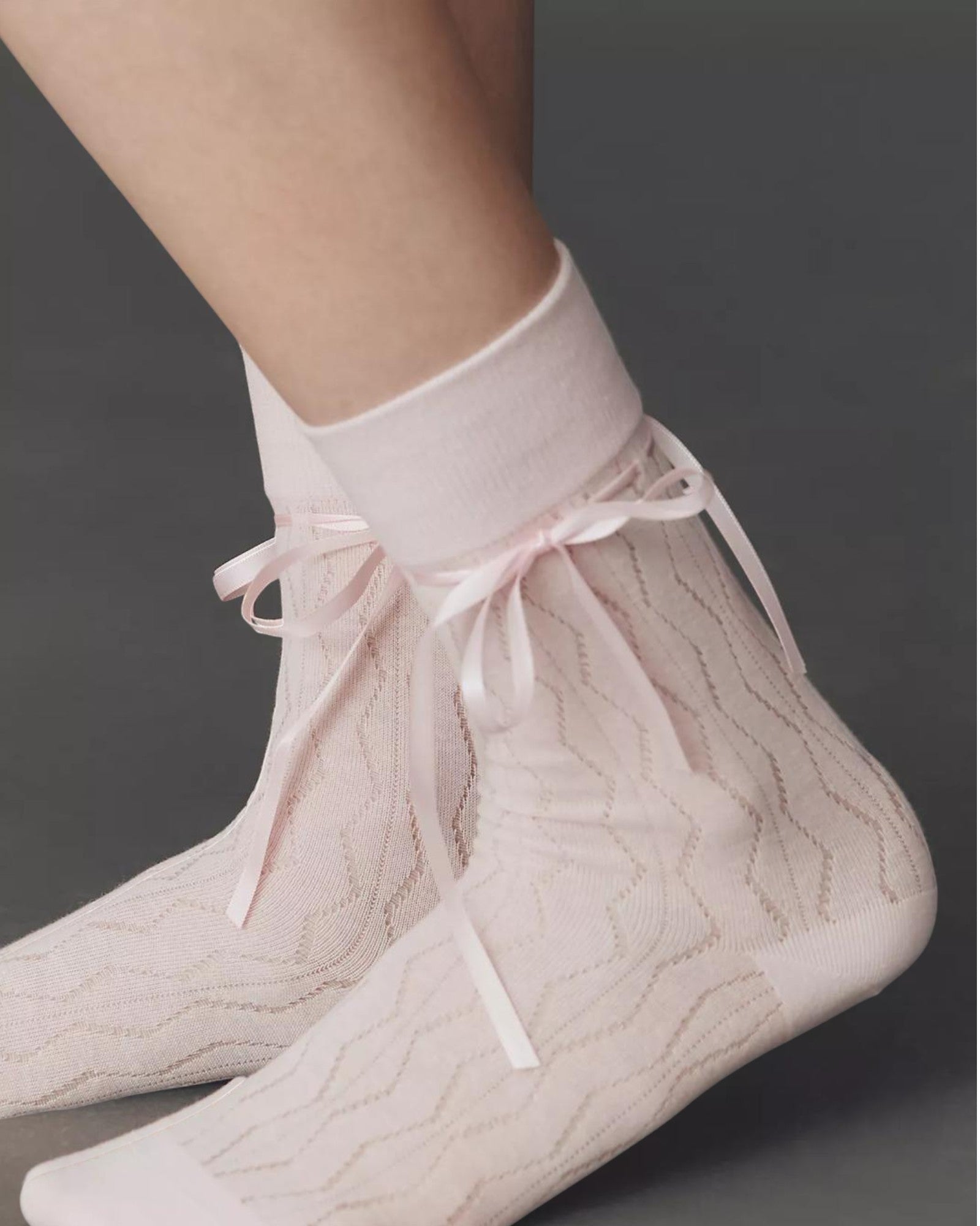 Bella Satin Bow Socks
