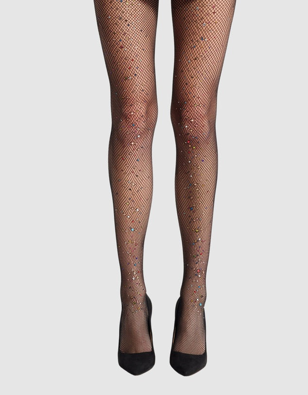 Fishnet Pantyhose Sparkle Rhinestone Pantyhose Rhinestone Fishnet