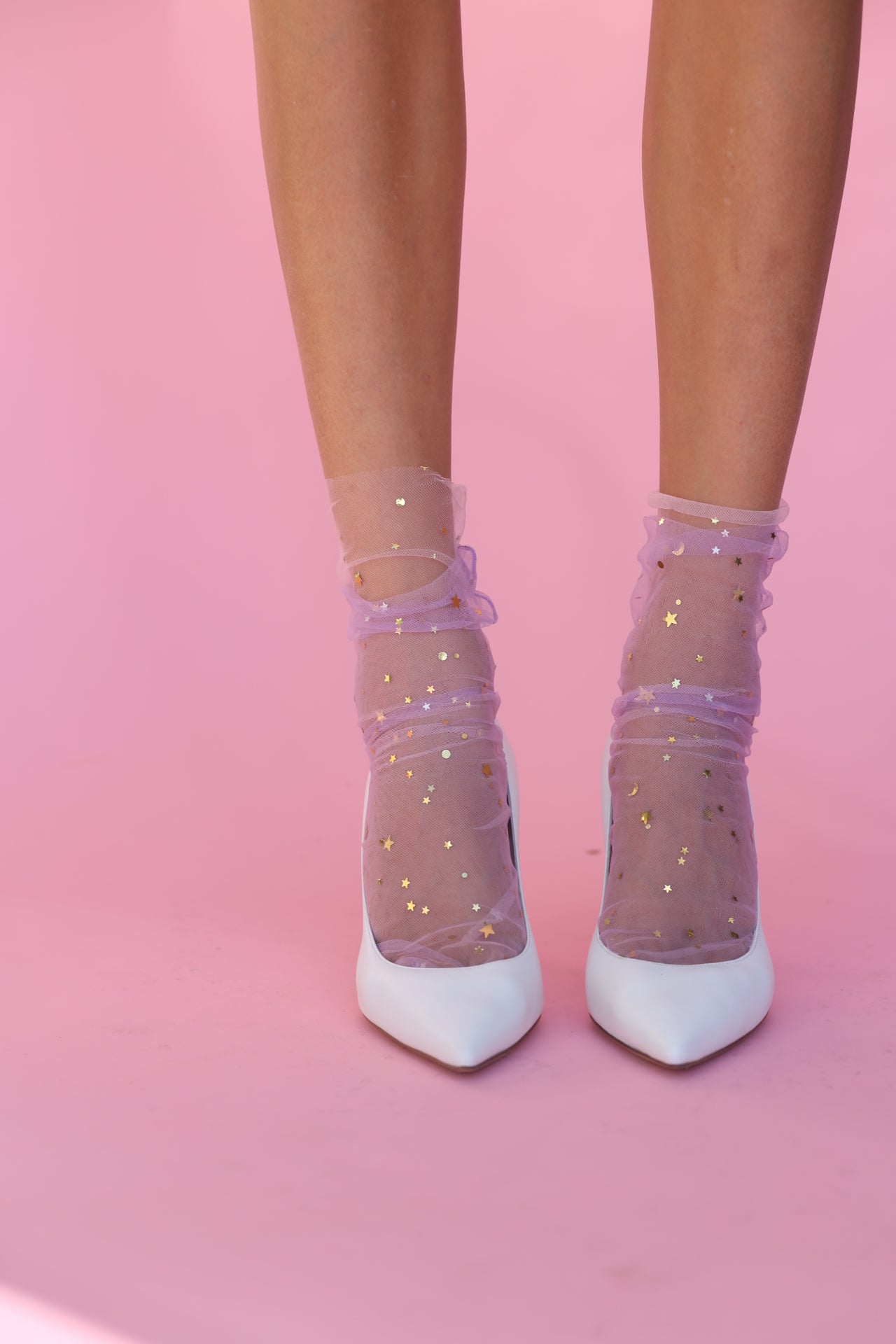 Starry Sky Tulle Socks