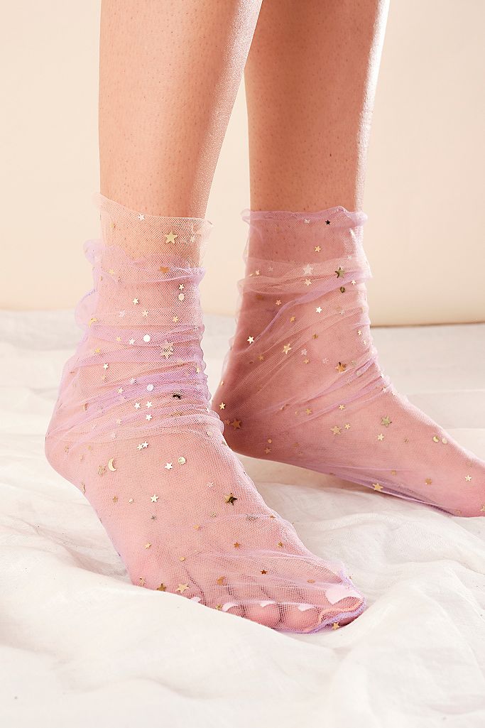 Starry Sky Tulle Socks