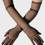 Point d’Esprit Tulle Opera Gloves