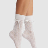 Bella Satin Bow Socks