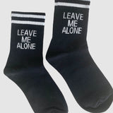 Leave Me Alone Sock - Black