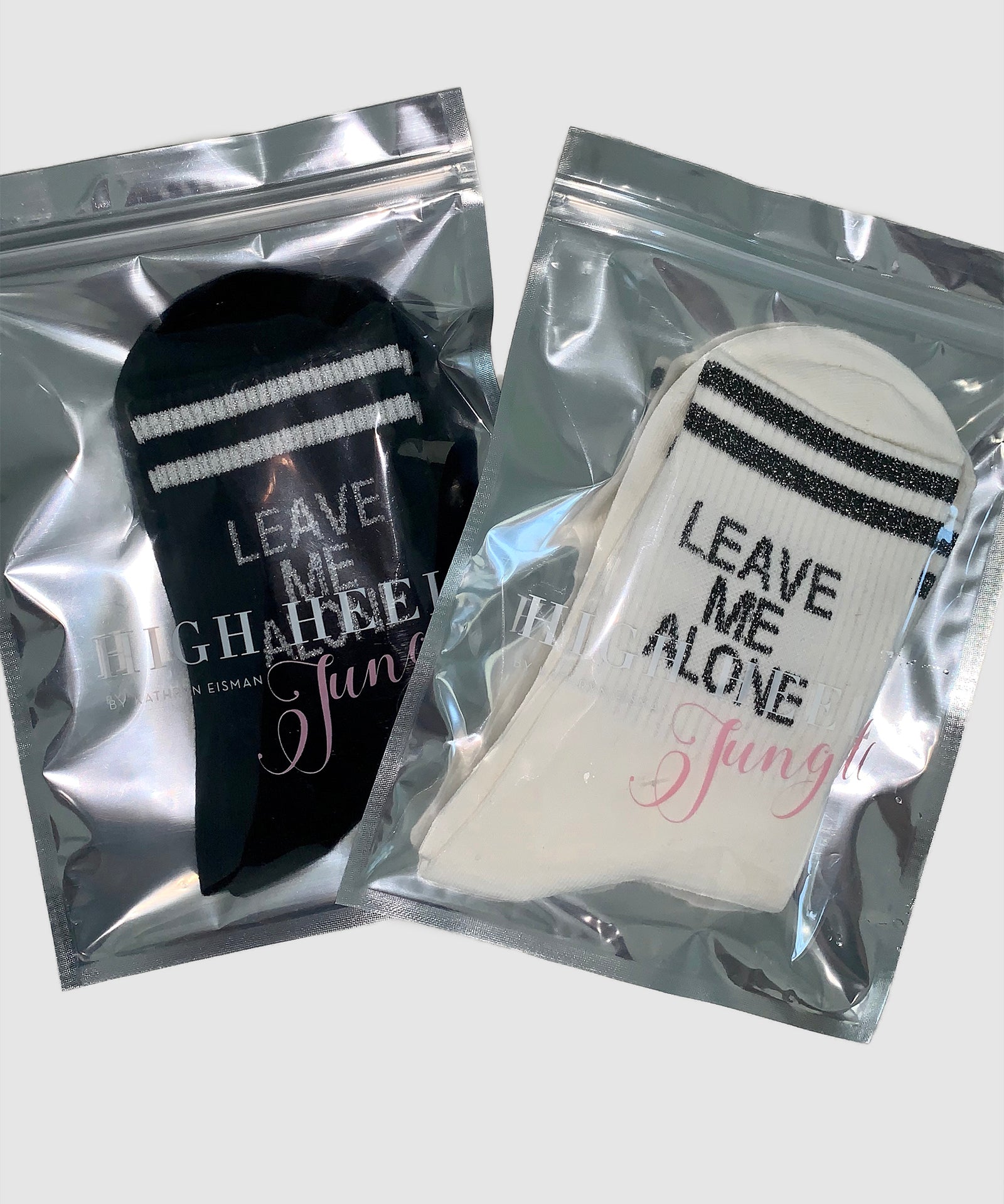 Leave Me Alone Sock - Black