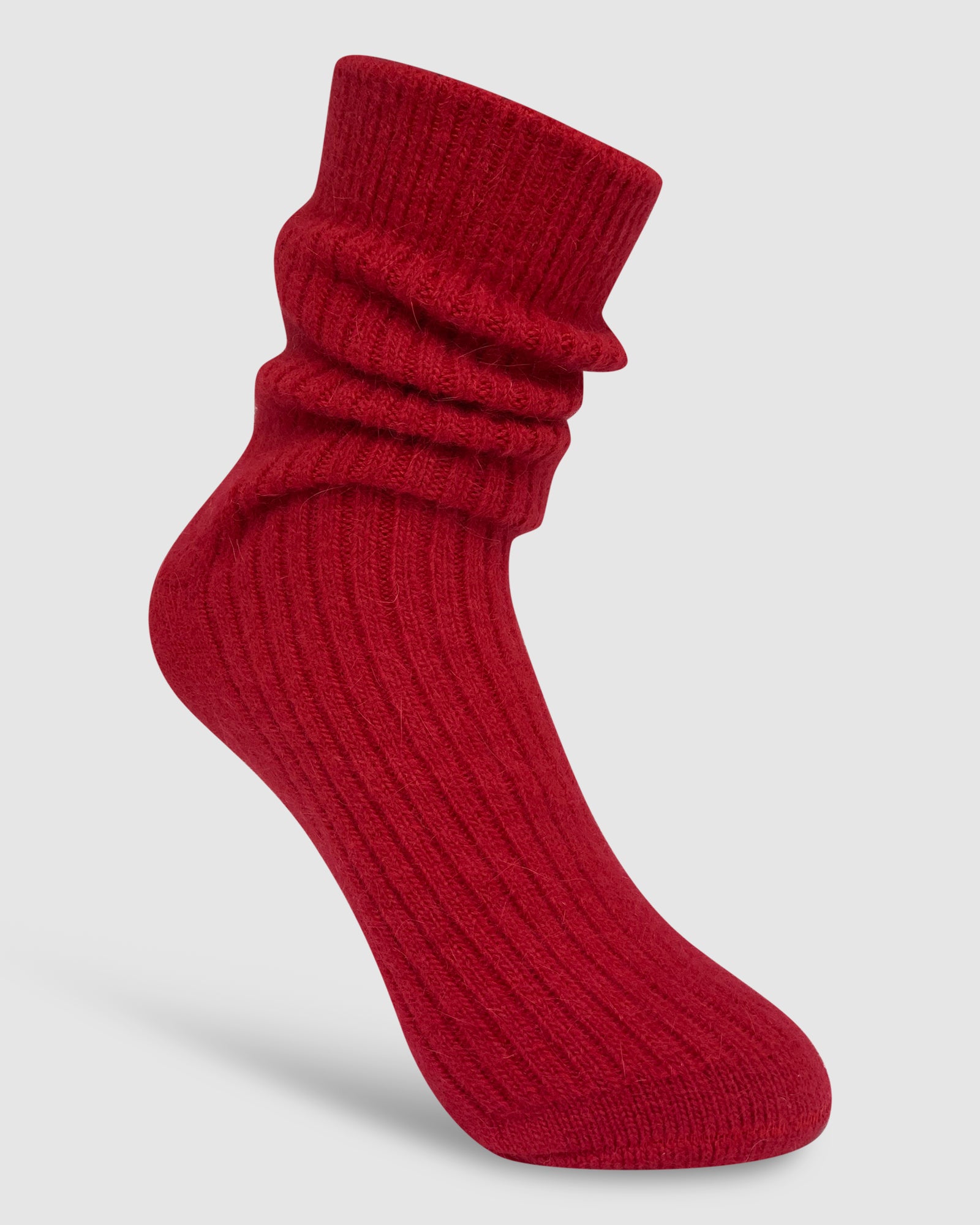 Cashmere Sock - Wine Red