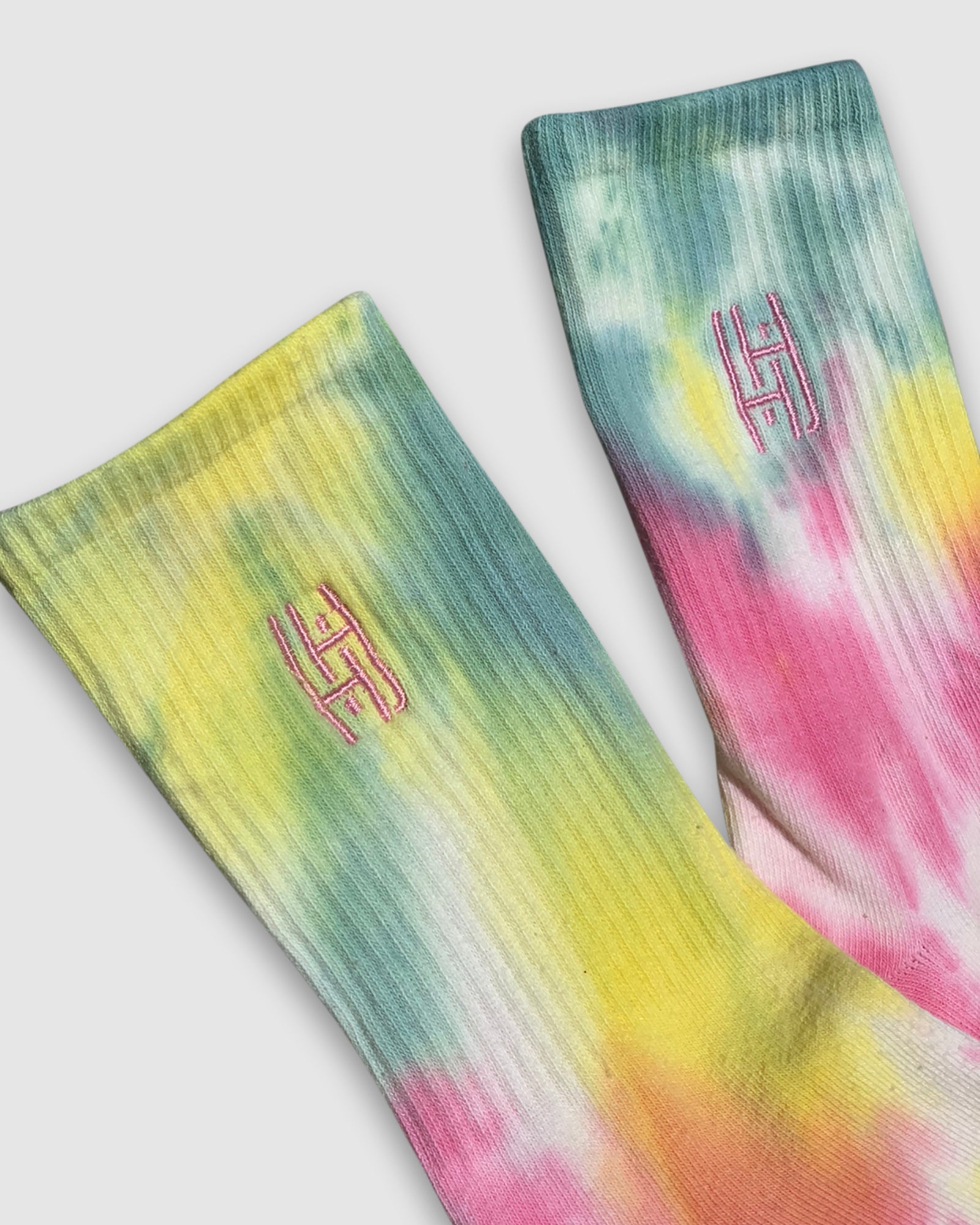 Tie Dye Scunchie and Sock Set - Multicolor