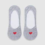 Secret Heart No-Show Sock - 3 Pack