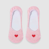 Secret Heart No-Show Sock - 3 Pack