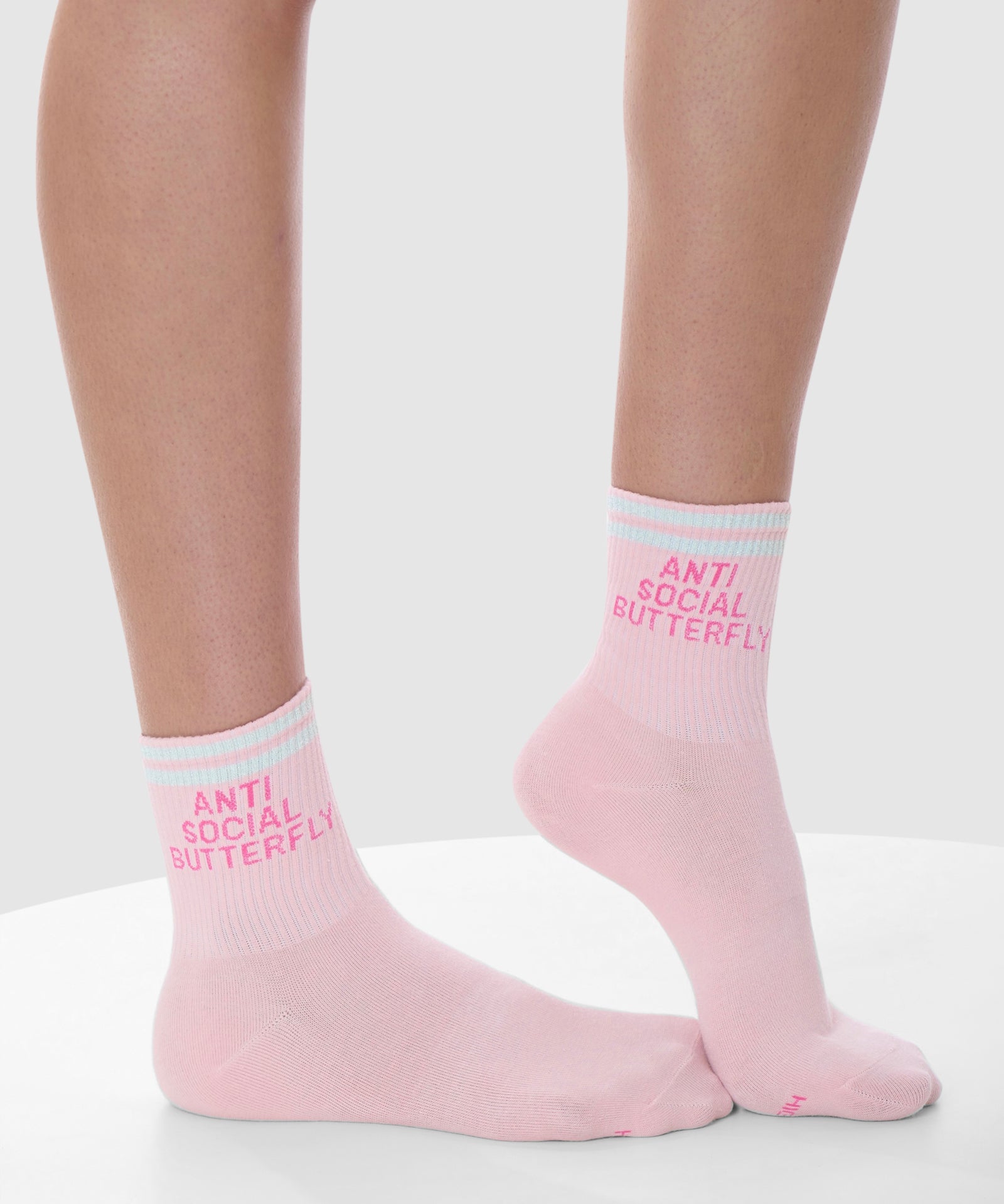 Anti Social Butterfly Cotton Sock