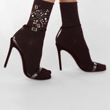 Gemstone Cotton Socks - Black