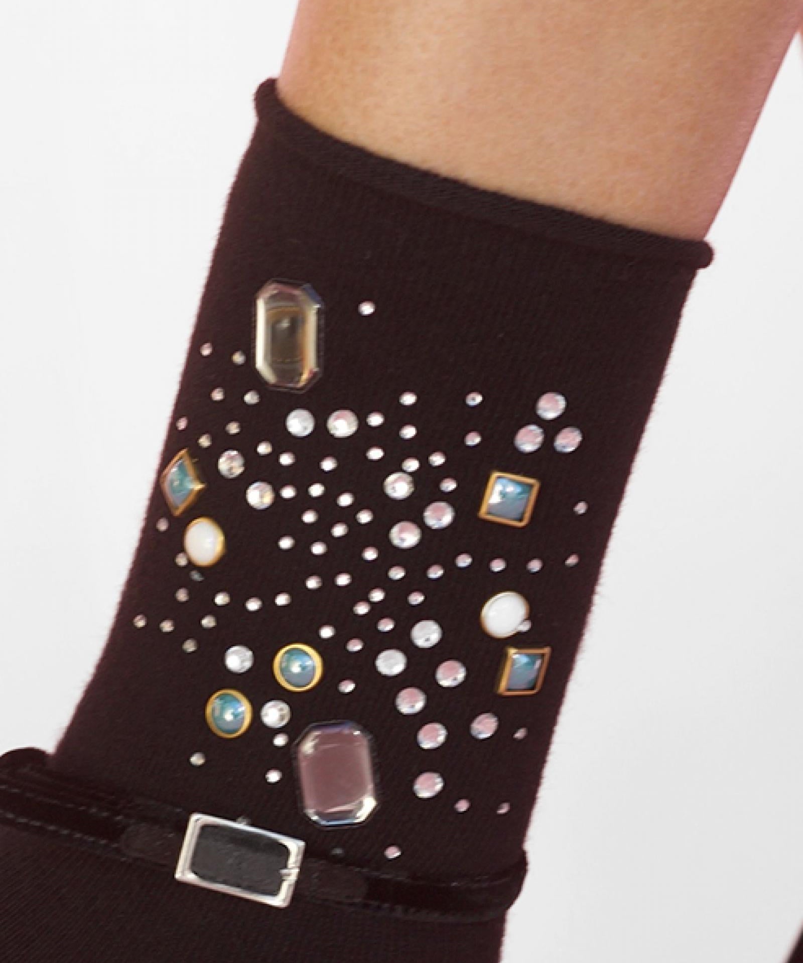 Gemstone Cotton Socks - Black