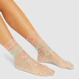 Twin Star Star and Moon Socks - 2 Pack Pink/Aqua