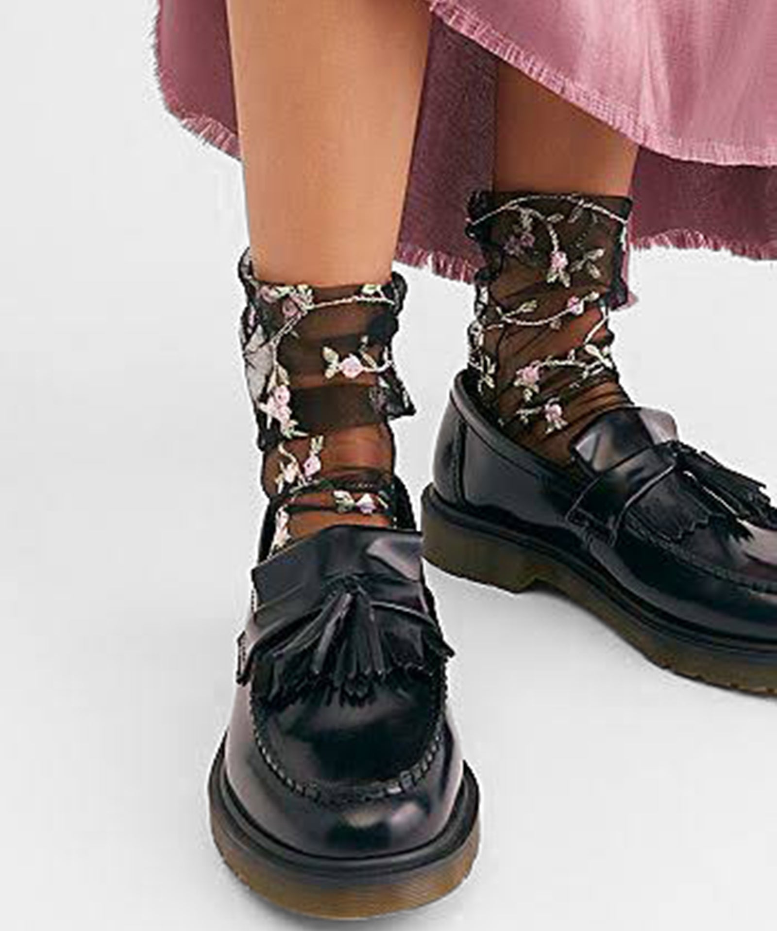 Spring Fling Sock - Black