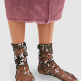 Spring Fling Sock - Black