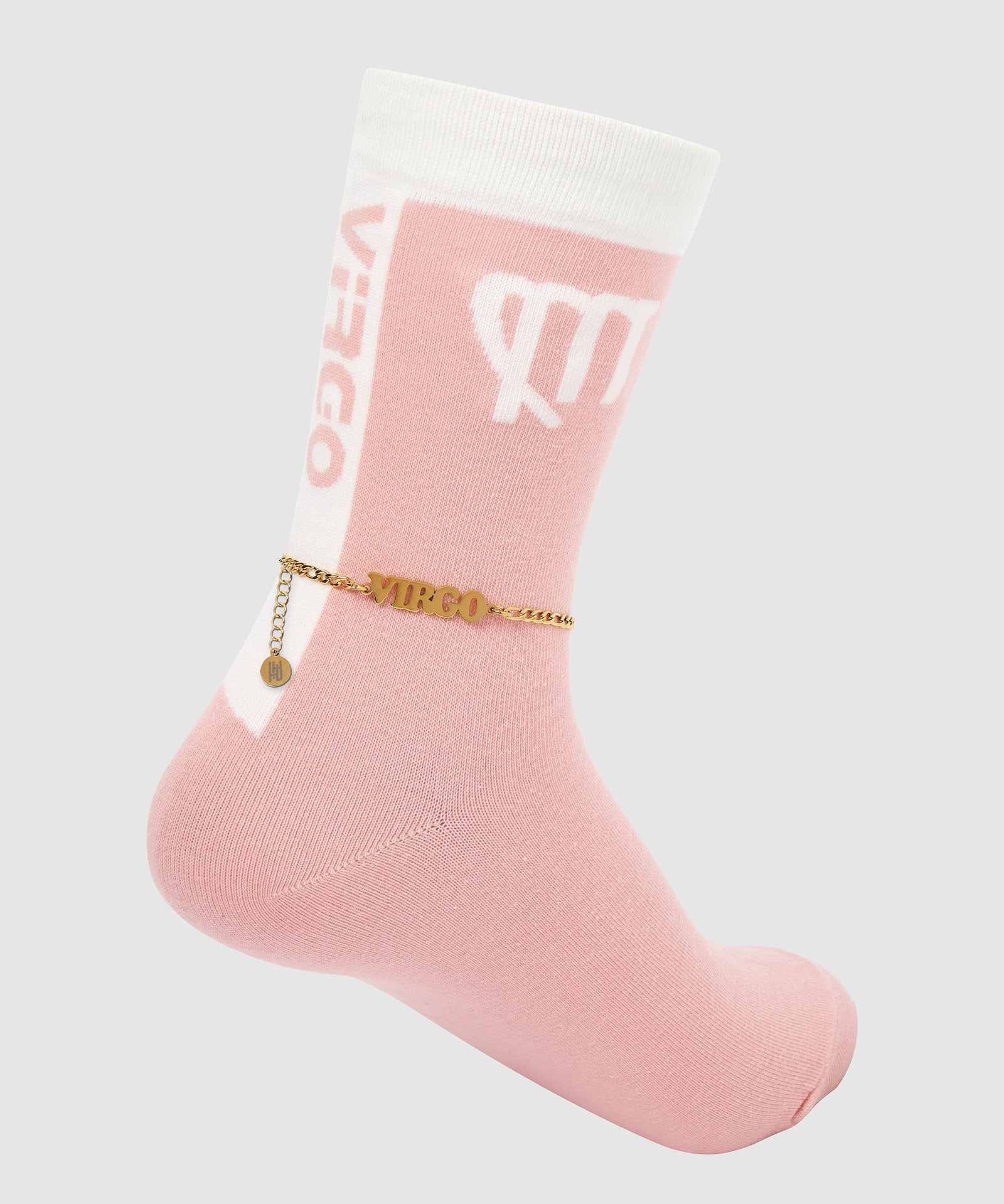 Horoscope Gold Anklet and Sock Set - Virgo