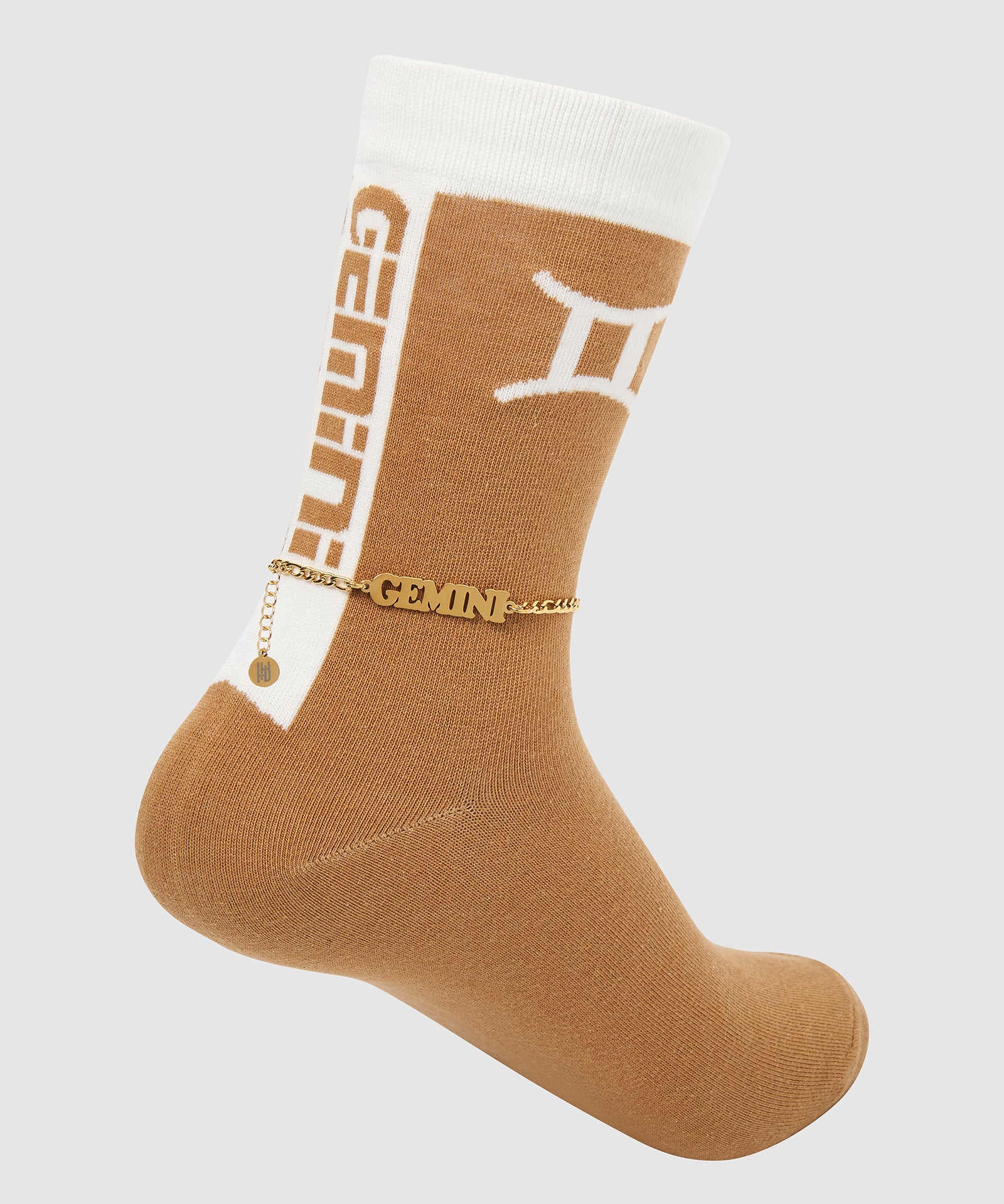 Horoscope Gold Anklet and Sock Set - Gemini