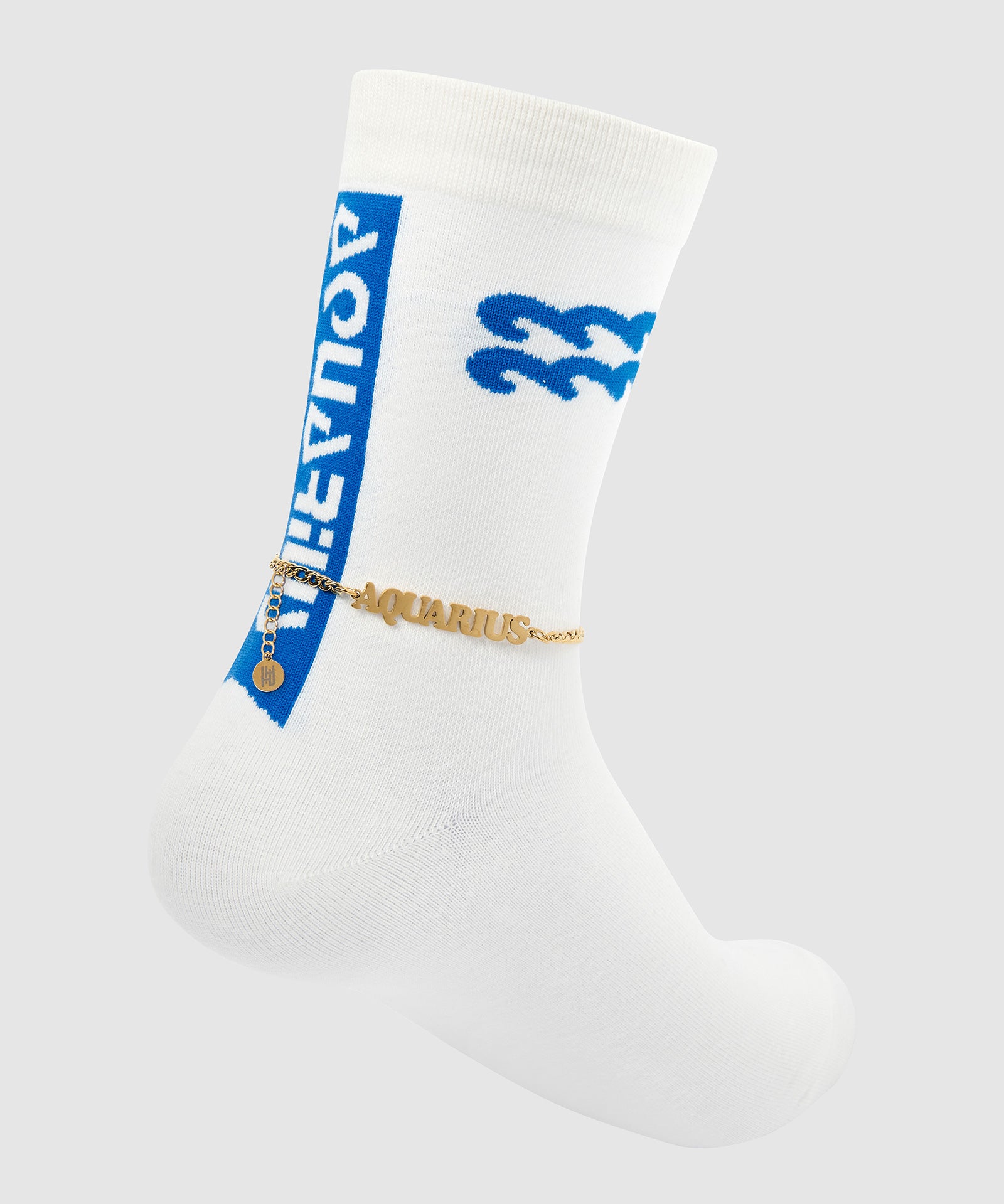 Horoscope Gold Anklet and Sock Set - Aquarius