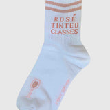 Rosé Tinted Glasses Sock