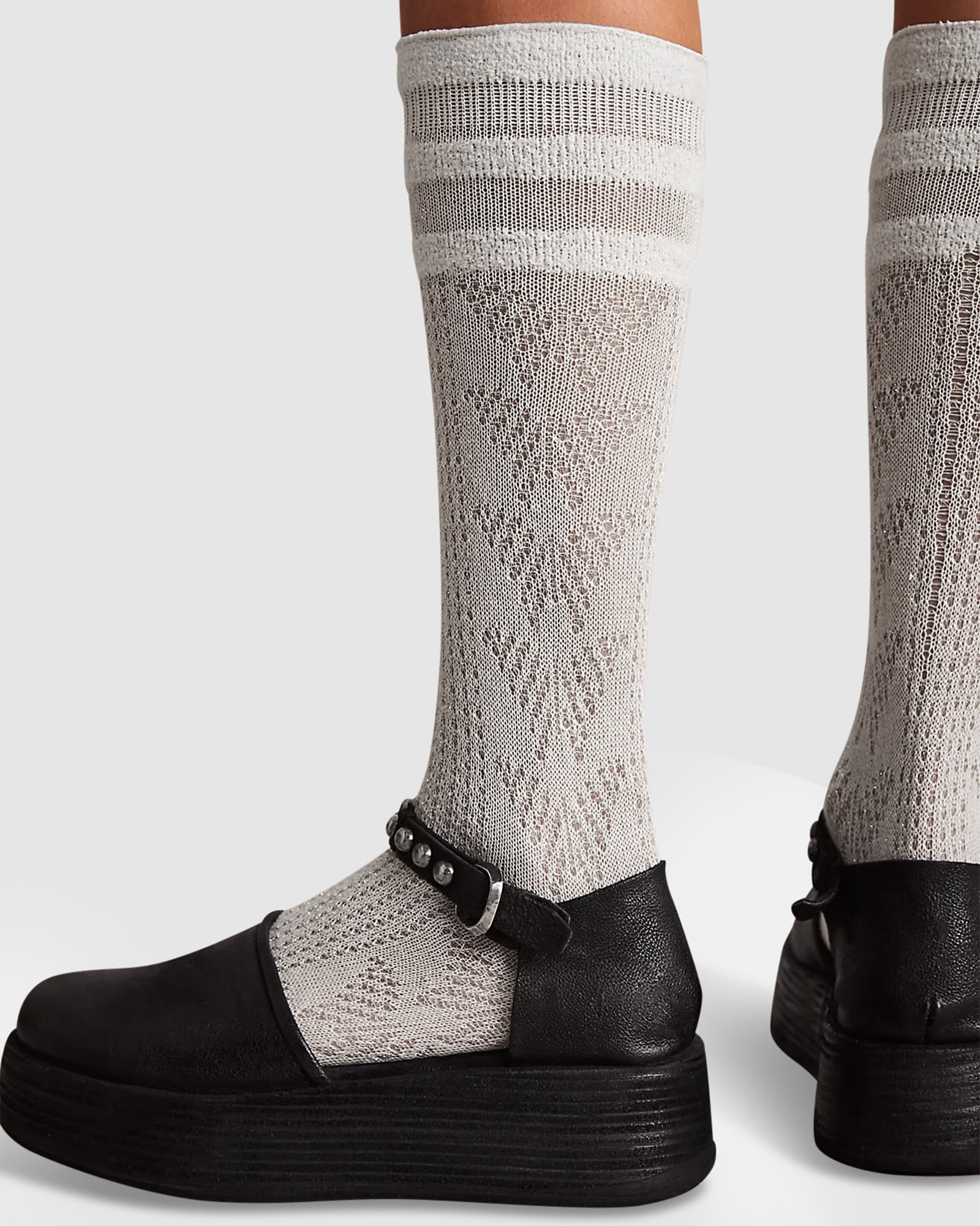 Folk Law Socks -White