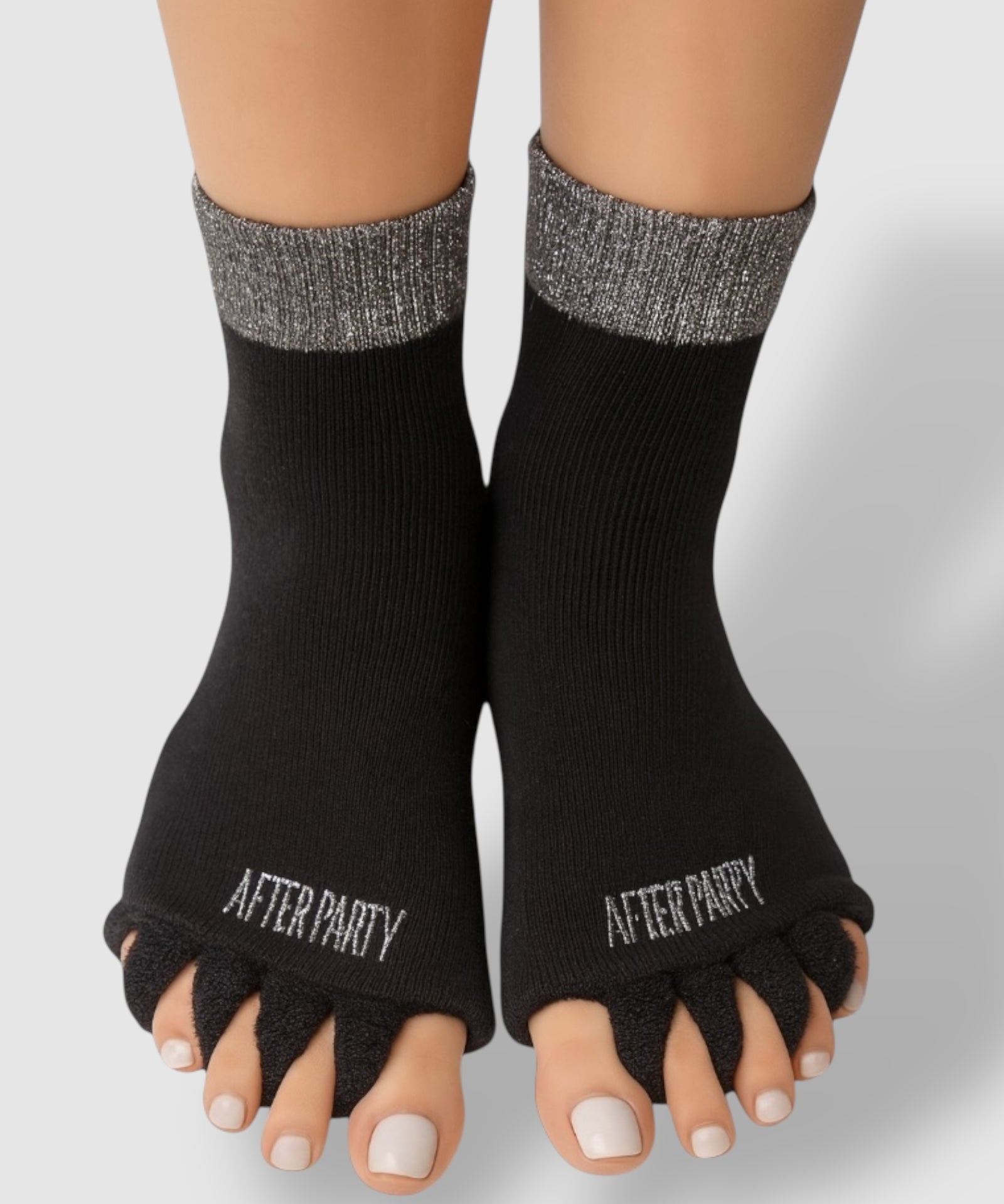 The After Party Silicon Gel Toe Separators & Foot Relief Alignment Socks - Value Bundle