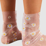Daisy Tulle Socks - Pink
