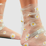 Daisy Tulle Socks - Mint