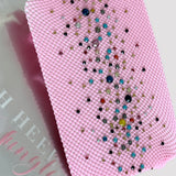 Glitter Fishnet Tights - Soft Pink