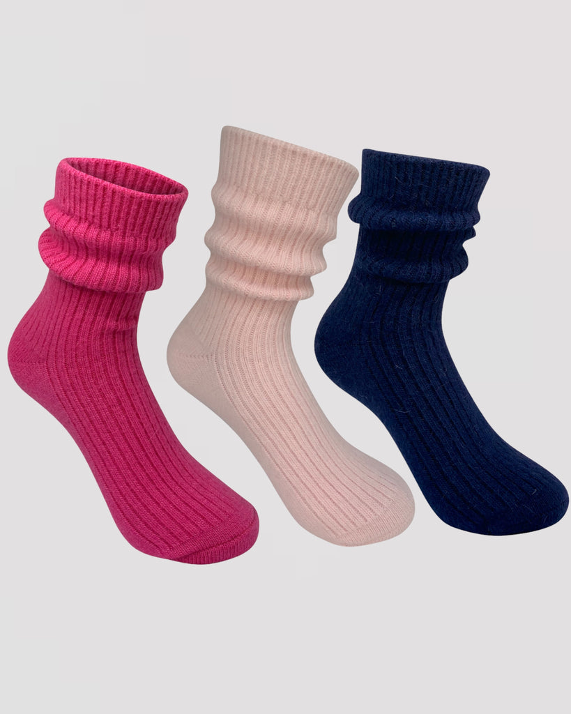 Luxe Cashmere Sock Gift Set Of Three
