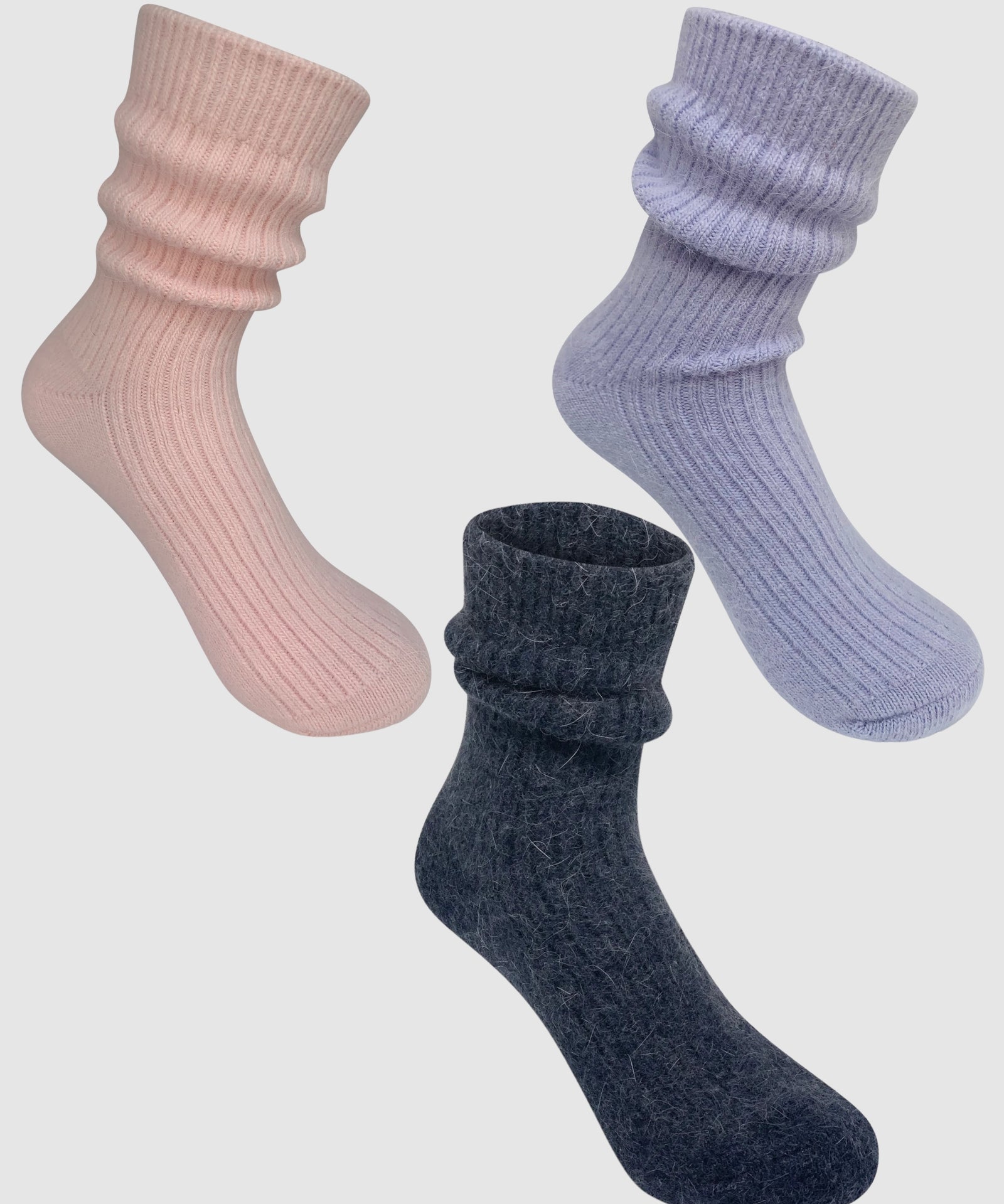 Luxe Cashmere Sock Gift Set Of Three