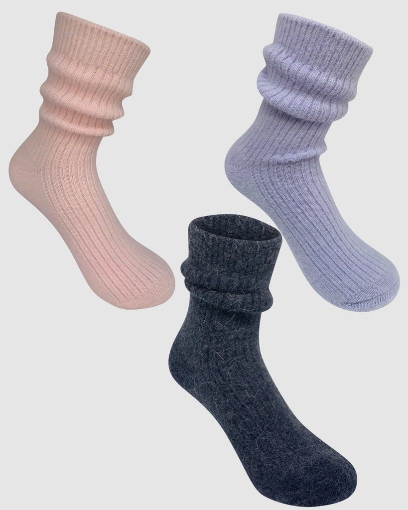 Luxe Cashmere Sock Gift Set Of Three