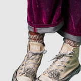 Diamonds and Pearls Socks - White