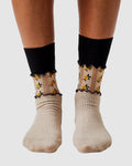 La Boheme Socks - Black/Ivory