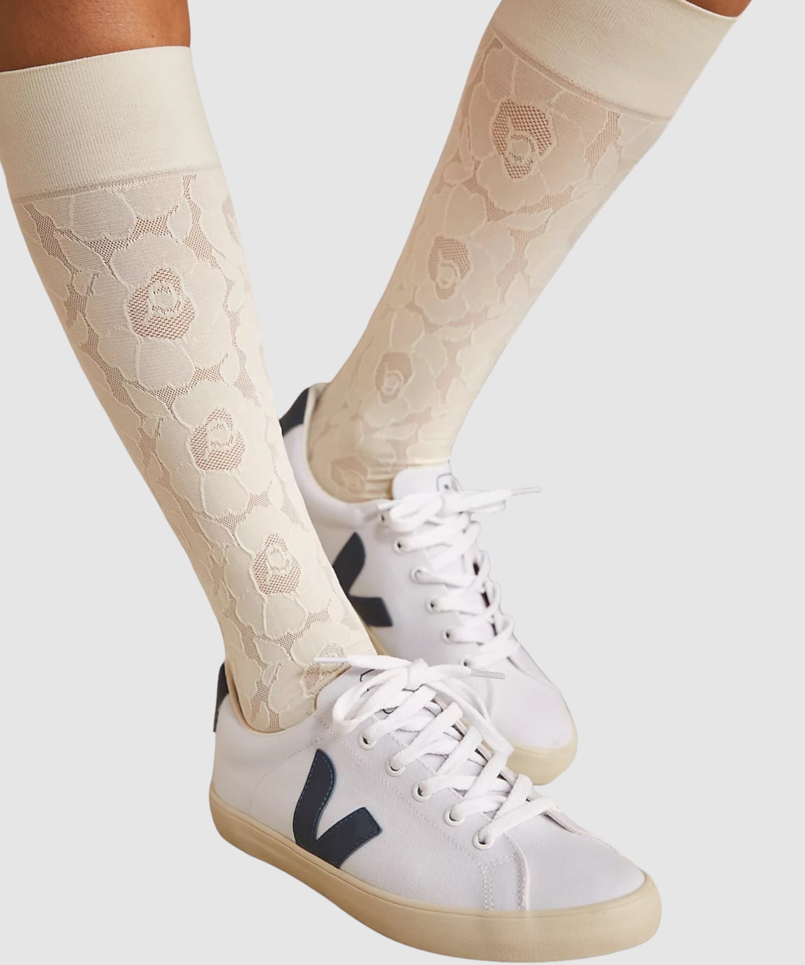 Maria Lace Socks - Ivory