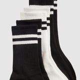Varsity Grip Socks - 3 Pack - Black/White