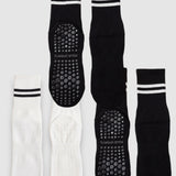 Varsity Grip Socks - 3 Pack - Black/White