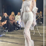 Ariana Ruched Mesh Opera Glove
