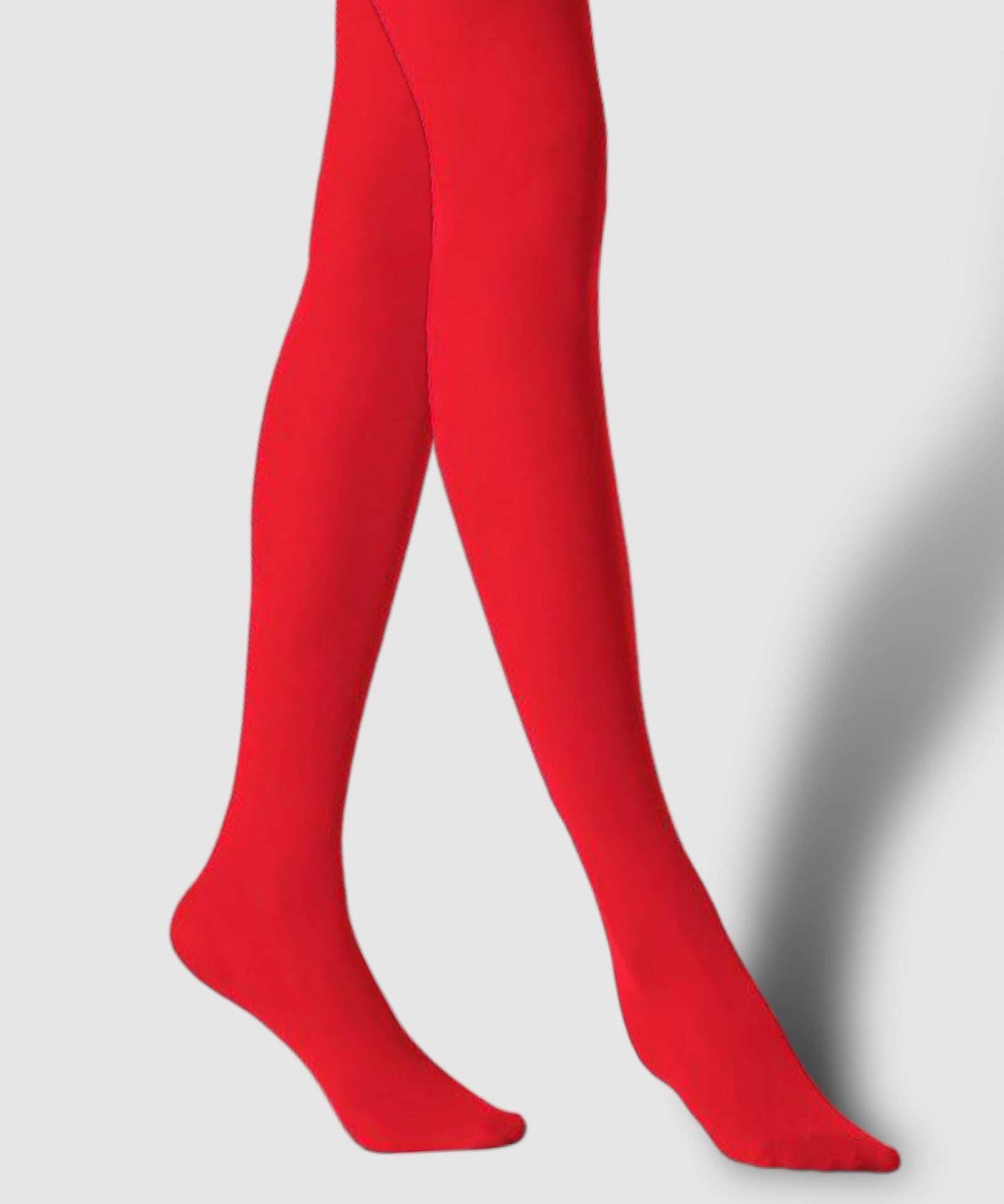 Cherry Red Luxe Opaque Tights