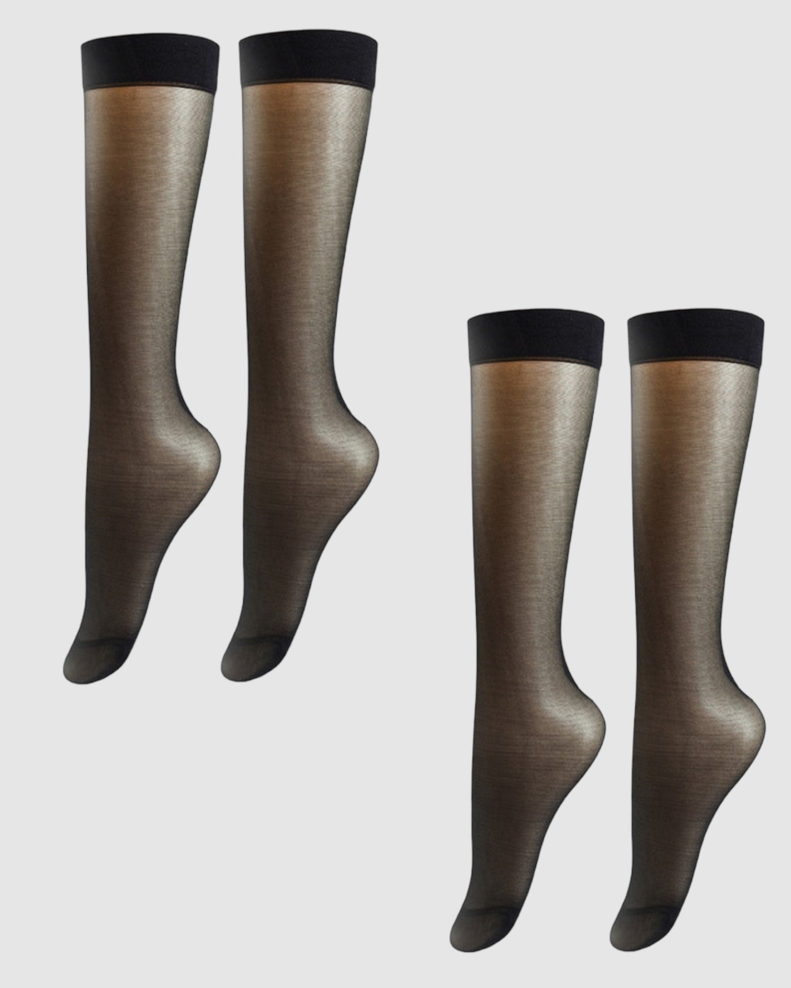 Ultra Sheer Calf Socks - 2 Pack