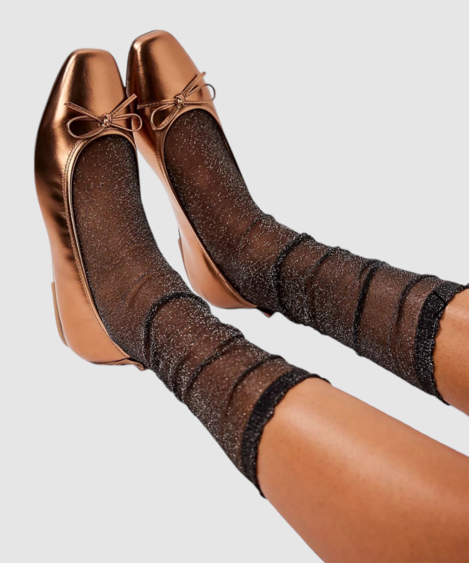 Sheer Magic Knee Sock - Black