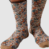 Wintergarden Frill Socks - Chestnut